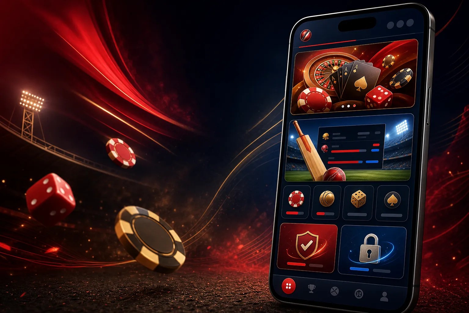Daman Game mobile casino and cricket entry visual